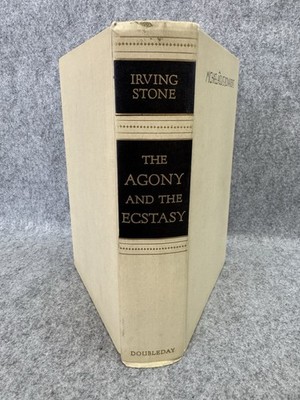 1961 The Agony and the Ecstasy Irving Stone HC Michelangelo Novel
