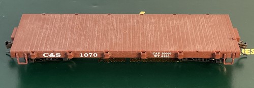 Bachmann Spectrum On30 Colorado & Southern Wood vagone treno piatto C&S #27323 - Foto 3 di 8