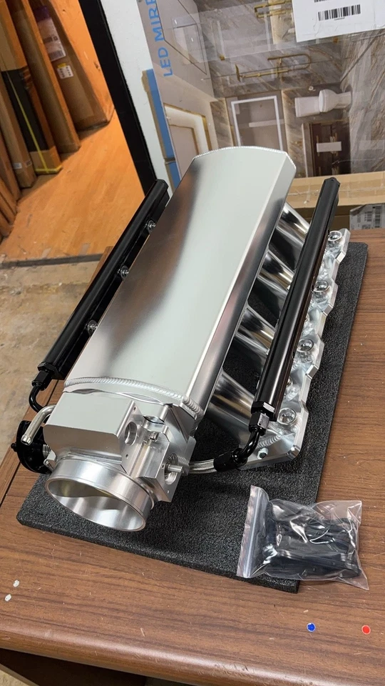 102mm high Intake Manifold LS1 LS2 LS6 4.8L 5.3L 5.7L w/ Fuel Rail Throttle Body - Image 4 of 4