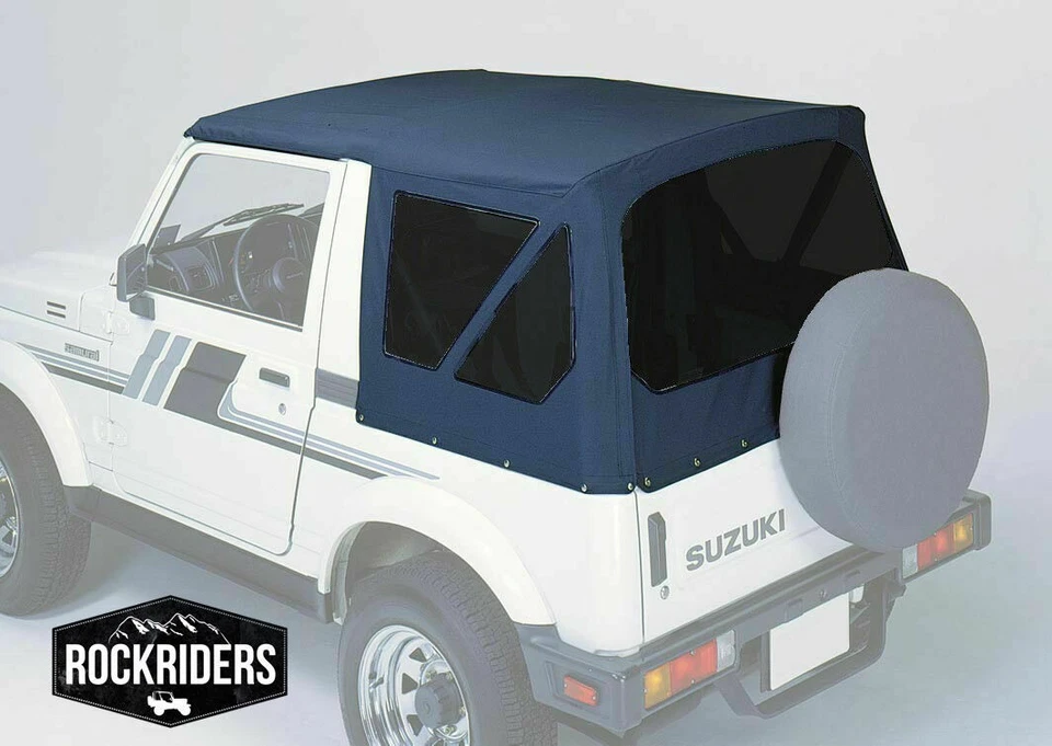 1986-1994 Suzuki Samurai Replacement Soft Top W/ Rear 31% Tinted Windows Black — 第 2/4 张图片