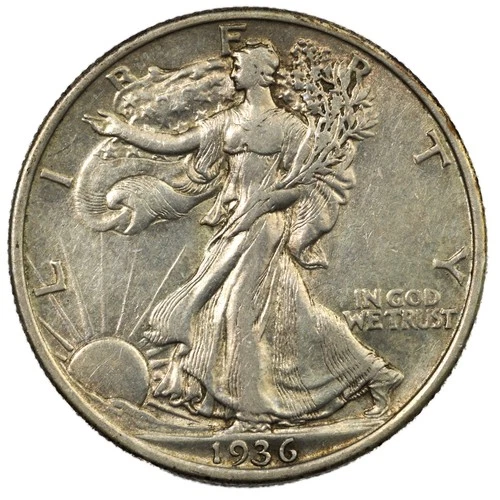 1936-P Walking Liberty Half Dollar 50c AU+ Better Early Date