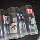 TV Guide Memorabilia Plastic Cups Tumblers Set of 4 1950-1990 Covers decades — photo 3