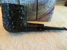 Estate Pipe Moretti Black Blast Pot Lightly Smoked Italyused Estate Pipe Moretti Black Blast Pot Lightly Smoked Italyused