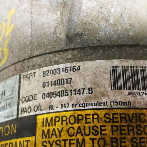 8200316164 Klimakompressor  RENAULT SCENIC 2a Serie Gr.Scenic 1.5 dCi (78Kw) Mnv