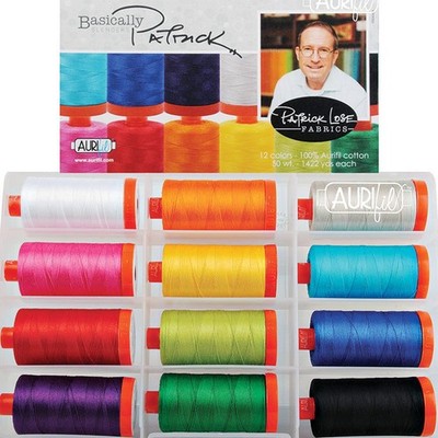 Patrick Lose Basically Patrick Aurifil Thread Kit 12 Large Spools 50 Weight