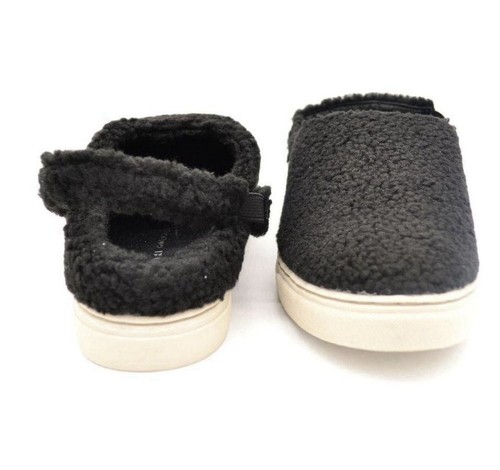 New In Box Lori Goldstein Ophelie Slip On Shoes Size 8M Black Sherpa Flats - Picture 5 of 6