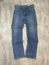 Vintage 70s/80s Wrangler Straight Fit Medium Wash Denim Pants Size 32 Blue