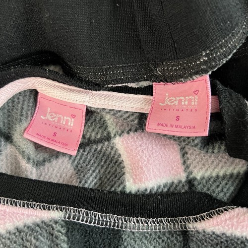 Jenni By Jennifer Moore Women's 2 Piece Pajama Set Pink Plaid Fleece Size Small - Picture 6 of 7
