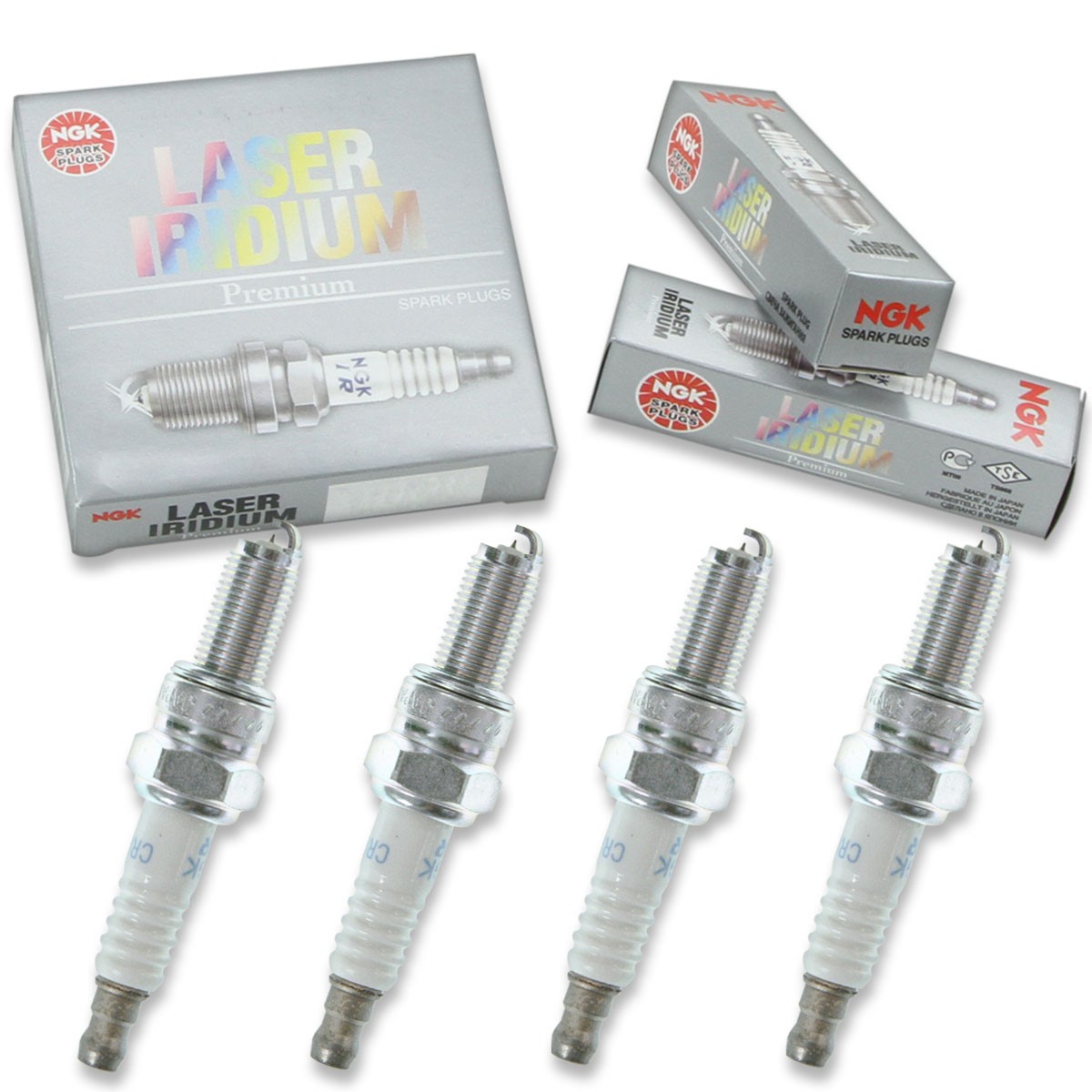 4 pc NGK 5258 CR8EIB-9 Laser Iridium Spark Plugs for 09482-00594 Ignition bh