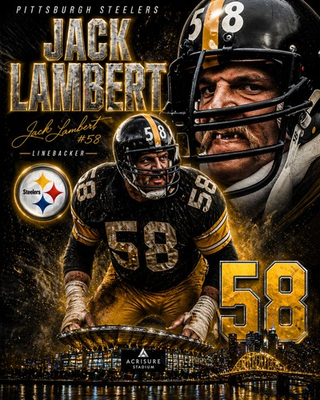#ad #ad JACK LAMBERT PITTSBURGH STEELERS 8X10 PHOTO LINEBACKER SACK MACHINE HOT $8.75