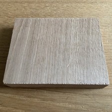 OAK Hardwood Planed Timber Offcut - 17.2 x 13.7 x 3.3cm - Wood DIY Crafts 572