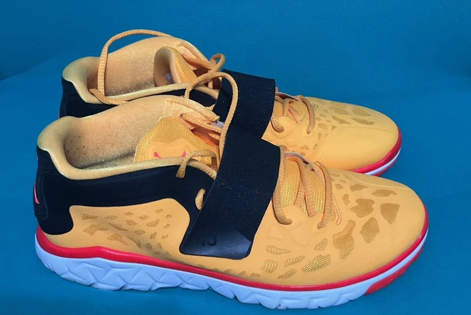 耐克 Jordan Flight Flex Trainer 2 男式尺码 11.5 LSR 橙色/INFRRD 23 768911-803 — 第 3/4 张图片