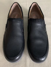 Clarks Unstructured Un Trail Step Black Leather Loafer Mens 13M