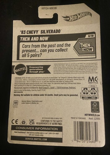 Hot Wheels 83 Chevy Silverado Pickup READ DESCRIPTION  - Picture 2 of 2