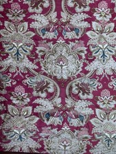 Ralph Lauren KING Red Gold Jardiniere Comforter Paisley Damask Sateen 92x110”