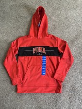 PUMA Red Youth Tech Fleece Hoodie New with Tags NWT Boys L Large 14-16