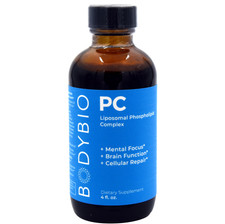 BodyBio Phosphatidylcholine For Mental Focus, Brain Function, Celluar Repair 4oz
