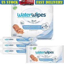 Sensitive Baby Wipes Plant Based 240 Count Gentle Cleansing Eczema Safe New