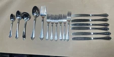 International Silver Stainless Forks Knife Spoon Flatware China Mixed Lot 17 VTG