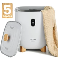 VEVOR 25L Towel Warmer Bucket with LED Display Timer & Temperature Setting Gray