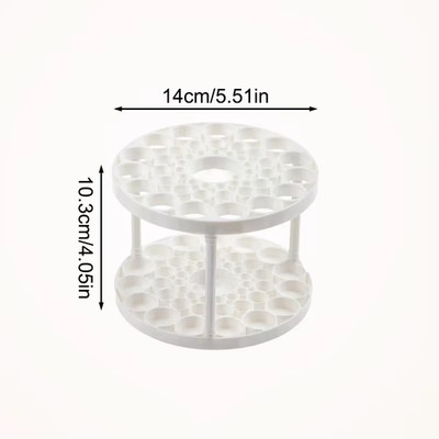 360° drehbarer 45-Loch Make-up Pinsel Halter abnehmbar & waschbar kreisförmig Aufbewahrung