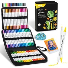 Ohuhu Acrylic Paint Markers Dual Tips: 72 1 Count Pack of 72 , 72 Colors