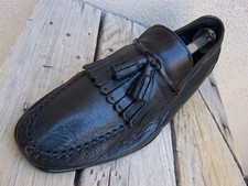 BALLY Mens Casual Dress Shoes Black Deerskin ...