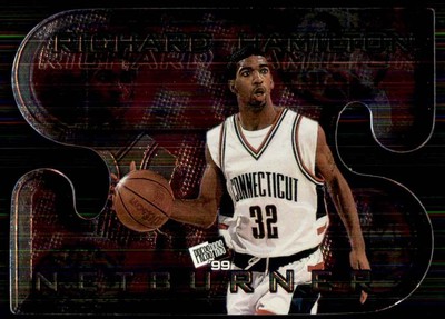 1999-00 Press Pass Net Burners #NB2 Richard Hamilton Rookie Connecticut