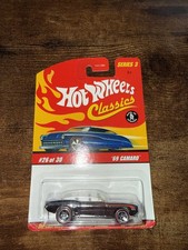 Hot Wheels Classics Series 3 69 Camaro Silver Redline 5-spoke