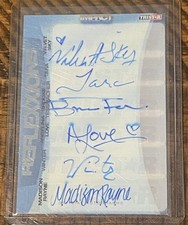 TNA Knockouts Sky Tara Love Rayne 2012 Reflexxions SIX Autograph Card SN 2 of 25