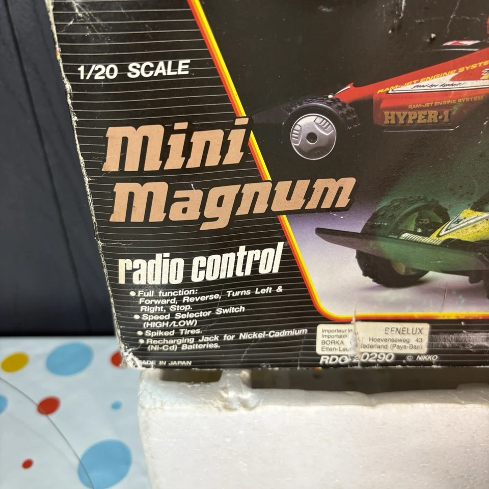 Vintage 1984 Nikko Mini Magnum RC Car - Boxed Fully Working - Bild 2 von 4