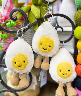 Jellycat Amuseables Boiled Egg Keychain Plush Bag Charm Soft Toy Gift New Tags