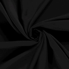 Plain Viscose Poplin Fabric Material BLACK