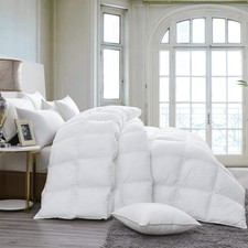 Luxurious 800 Thread Count Hungarian Goose Down Comforter Duvet Insert - King...