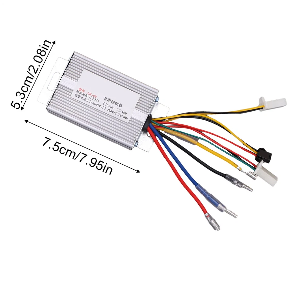 Brushless Motor Controller 24V 250W High-Power For Electric Bicycle E-bike Scoot - Image 4 of 4