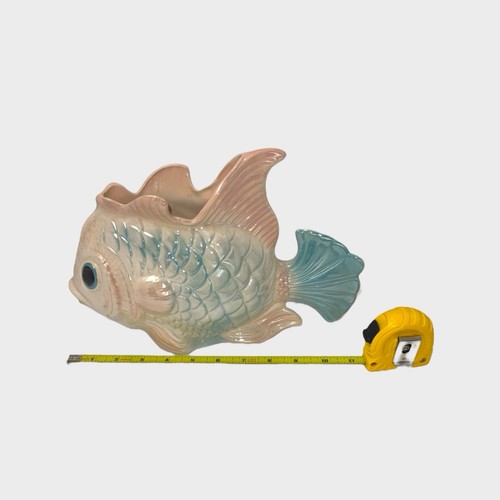 Jarrón de cerámica vintage para peces animal jardín Lakeland FL maceta esmalte pastel - Imagen 11 de 11