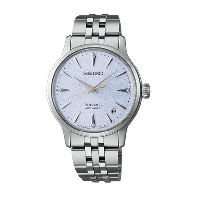 Seiko Women Presage Automatic Cocktail Time 34mm Blue Dial Watch SRPL61 