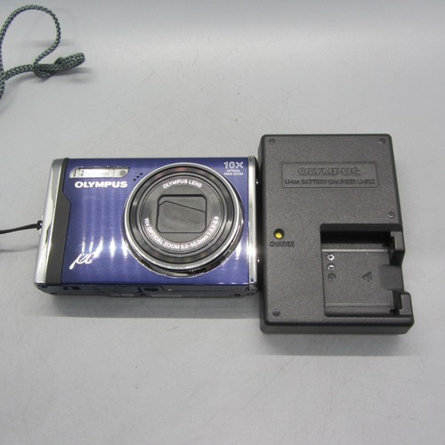 Olympus Digital Camera Mju 9000 12.0MP Blue Tested - Picture 9 of 11