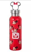 Disney Parks Minnie Mouse Stainless Steel Water Bottle Walt Disney World NEW