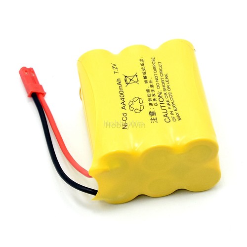 1Pack 7,2V 400mAh NiCD Akku JST Stecker für RC Racing Buggy Auto LKW Speedboat - Bild 7 von 9