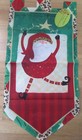 Christmas Santa Flag Pennant Door Hanger 15x30 Reversible NWT