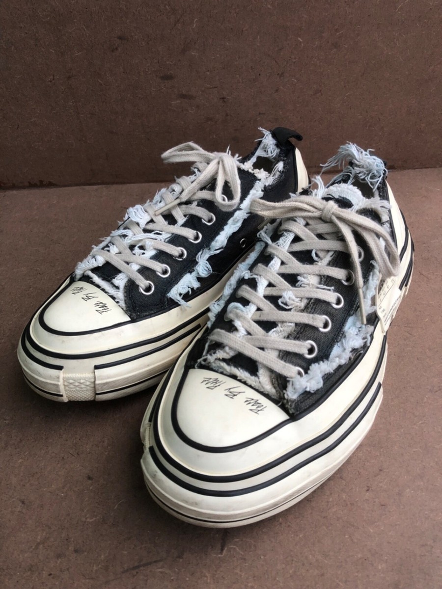 Vessel X Yohji Yamamoto Black Canvas Low Top Sneakers Size Vessel X Yohji Yamamoto Black Canvas Low Top Sneakers Size
