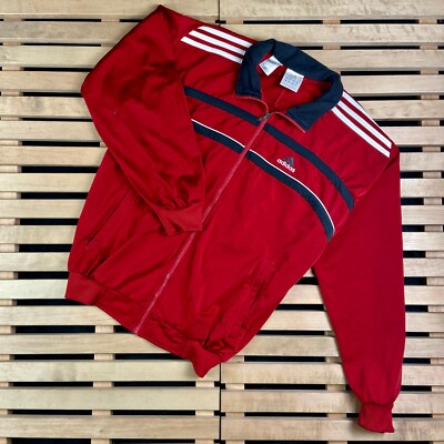 Mens Bomber Jacket Adidas Vintage Size S