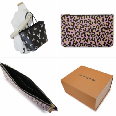 LOUIS VUITTON Neverfull MM Tote Bag M45818 Wild At Heart Leopard