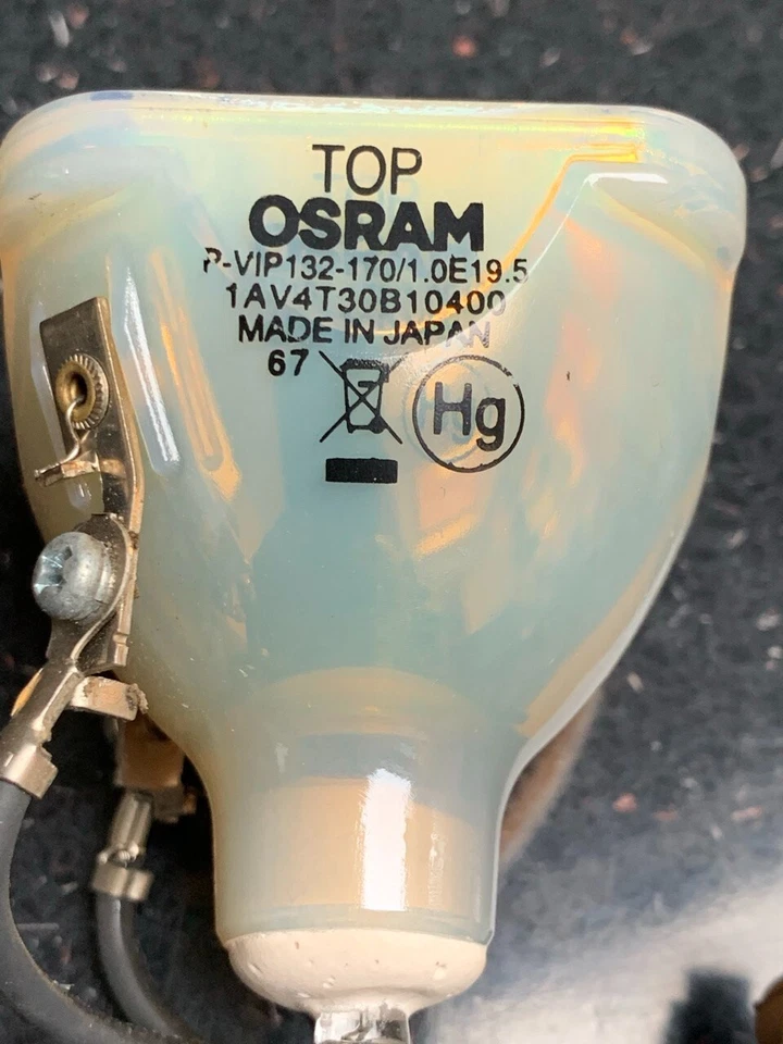 Osram P-VIP 170 1.0 E19.5 Projector Lamp 132w-170w 1.0 E19.5 BULB - Image 2 of 2