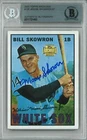 Bill Moose Skowron 2001 Topps Archives #126 Yankees Signed AUTO BGS