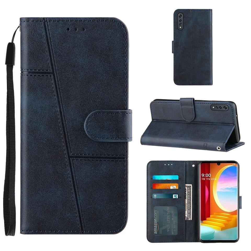 Case for LG Velvet 4G / Velvet 5G / G9 Velvet Leather Magnetic Flip Wallet Cover - Image 2 of 4