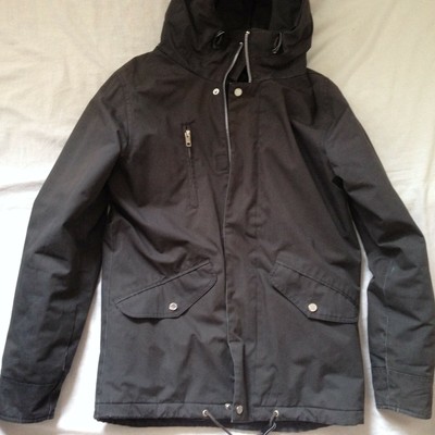ELVINE SWEDEN MEN'S DuPont WINTER PARKA JACKET SZ SMALL BLACK