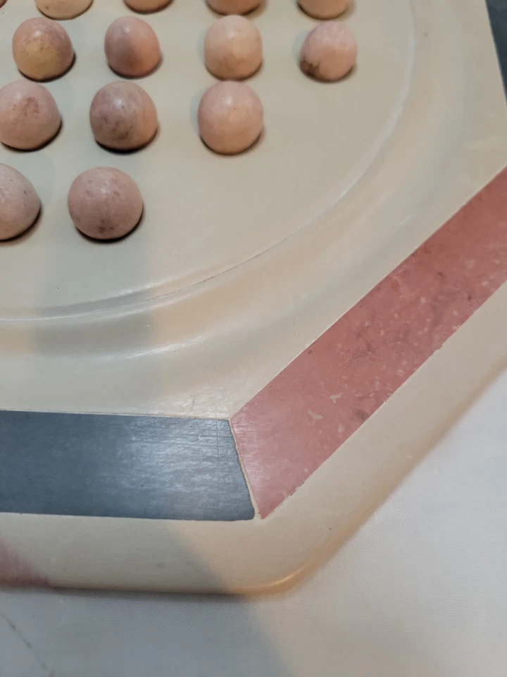 Marble Solitaire Game, Vintage - Image 2 of 4