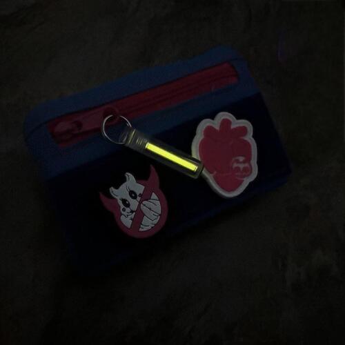 5PCS Glow in the Dark Keychain Necklace Pendant 3x22.5mm Glass Tube EDC Charm - Picture 8 of 15